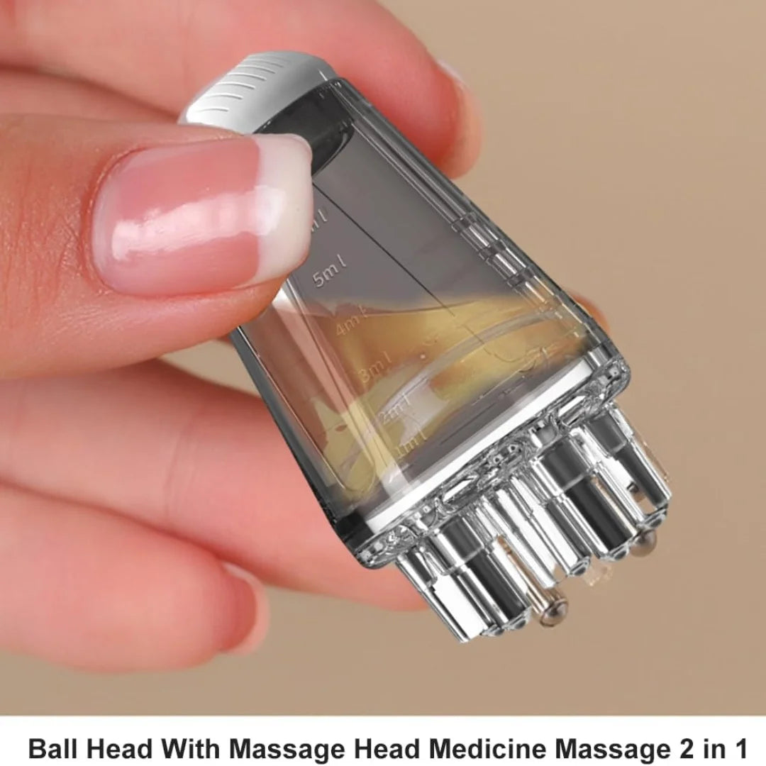 6ml Scalp Applicator Mini Head Massager Roller Comb