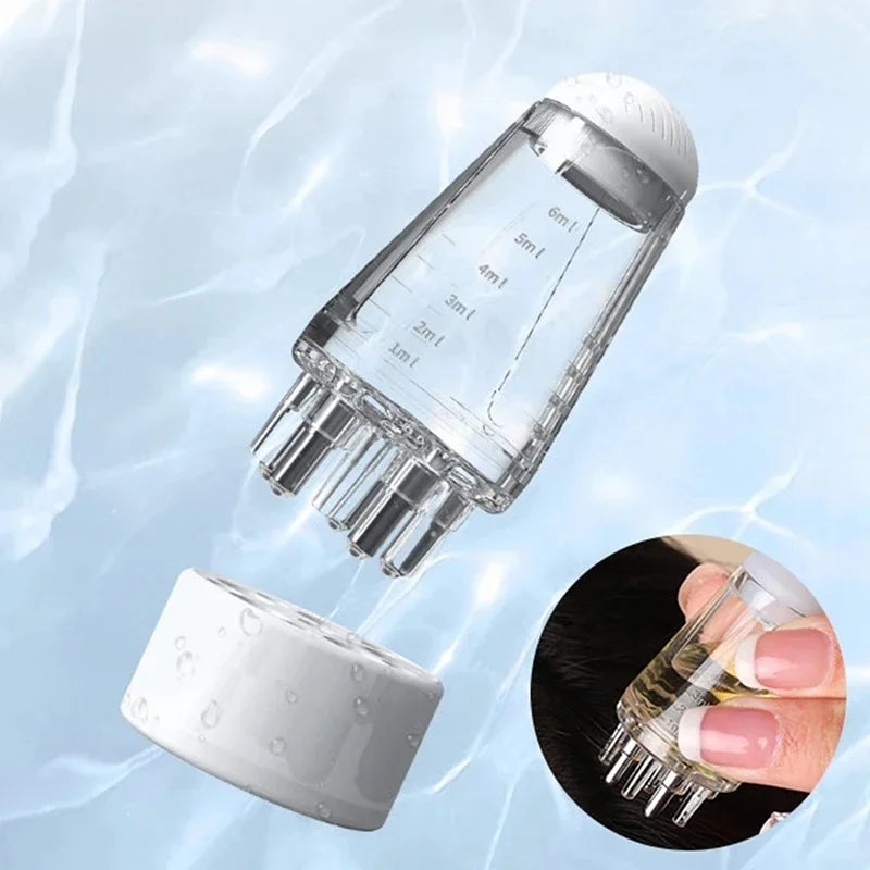 6ml Scalp Applicator Mini Head Massager Roller Comb