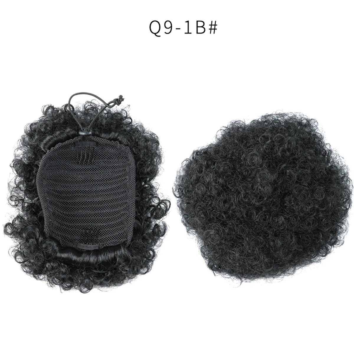 Afro Puff Drawstring Ponytail Synthetic Hair Extension Ombre Honey Colored Blonde Clip On Kinky Drawstring Curly Ponytail