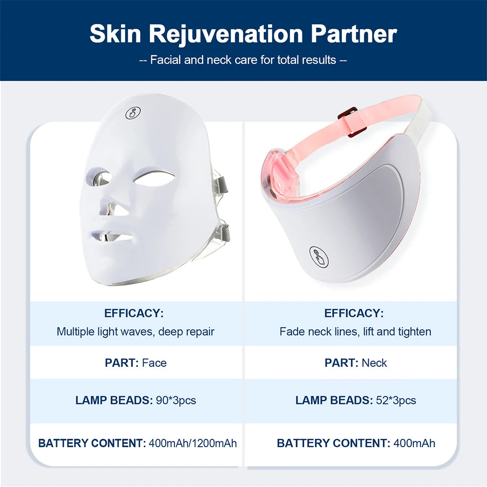 7-Color LED Facial Mask for Skin Care