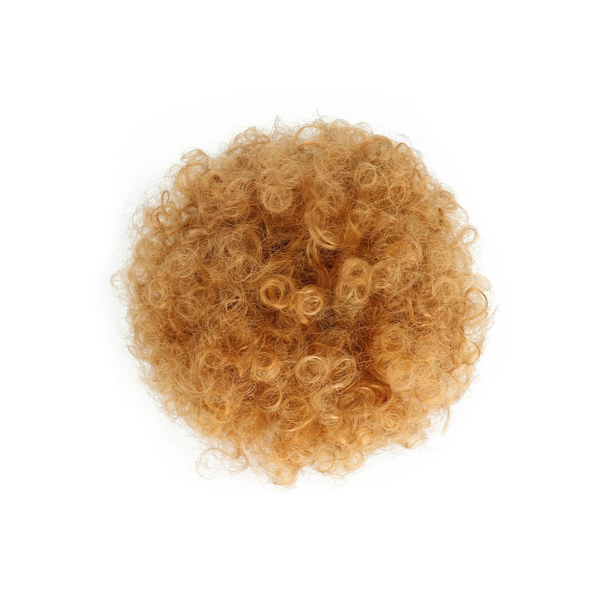 Afro Puff Drawstring Ponytail Synthetic Hair Extension Ombre Honey Colored Blonde Clip On Kinky Drawstring Curly Ponytail