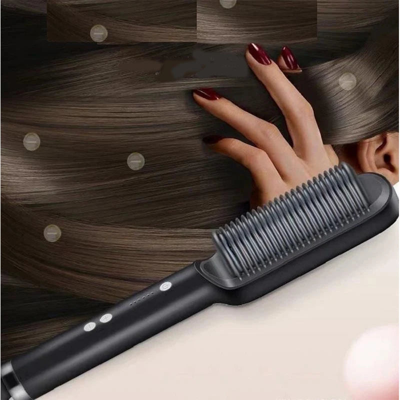 Fast Heating Ceramic Hair Straightener Brush