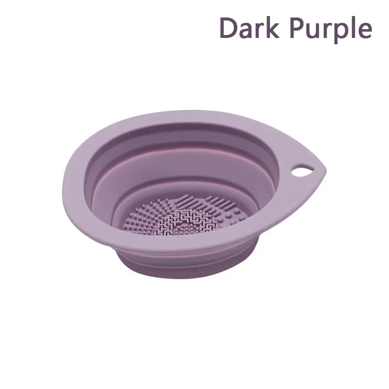 Foldable Silicone Makeup Brush Cleaner Scrubber Pad