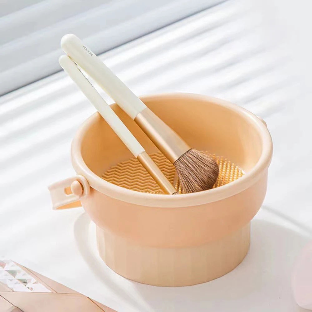 Makeup Brush Cleaning Bowl Set
