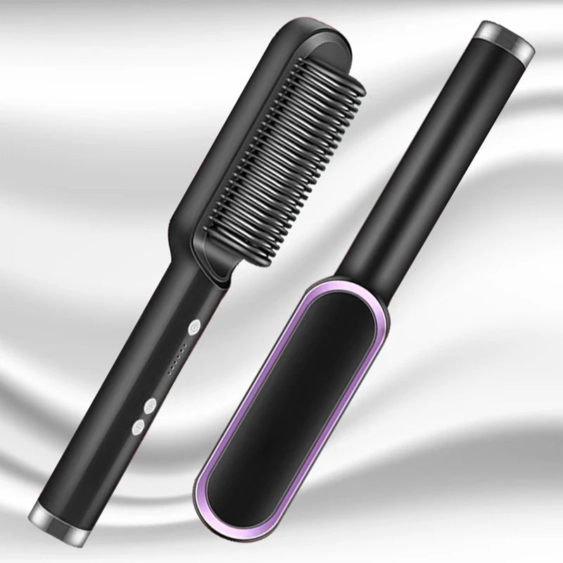 Fast Heating Ceramic Hair Straightener Brush