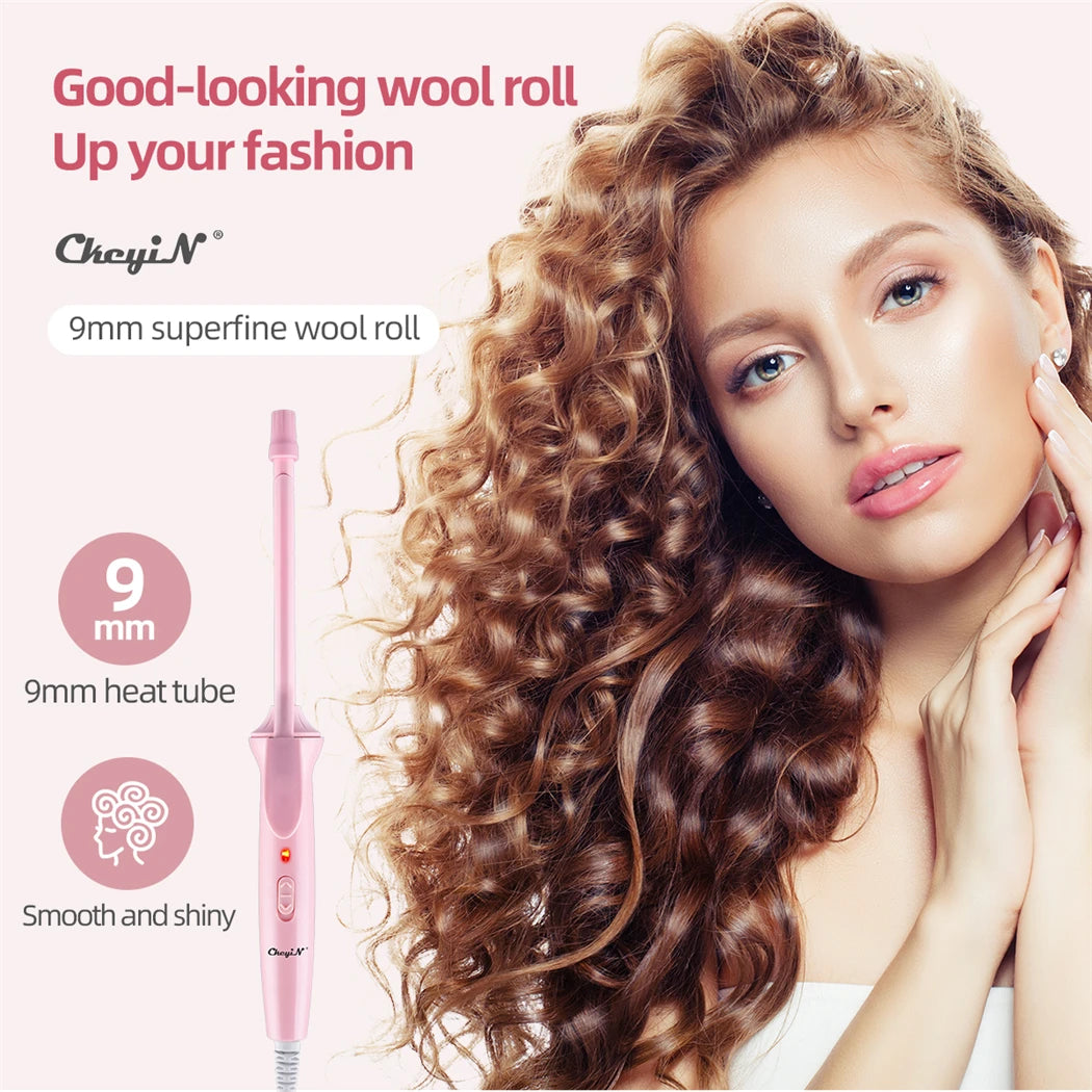 Mini Hair Curling Iron Wand