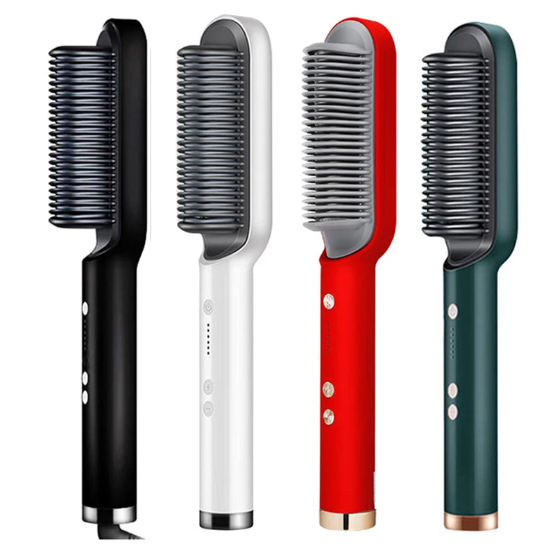Fast Heating Ceramic Hair Straightener Brush