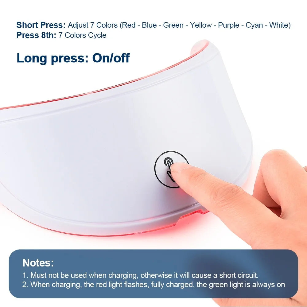 7-Color LED Facial Mask for Skin Care