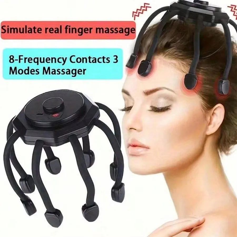 Intelligent Electric Octopus Head Massager