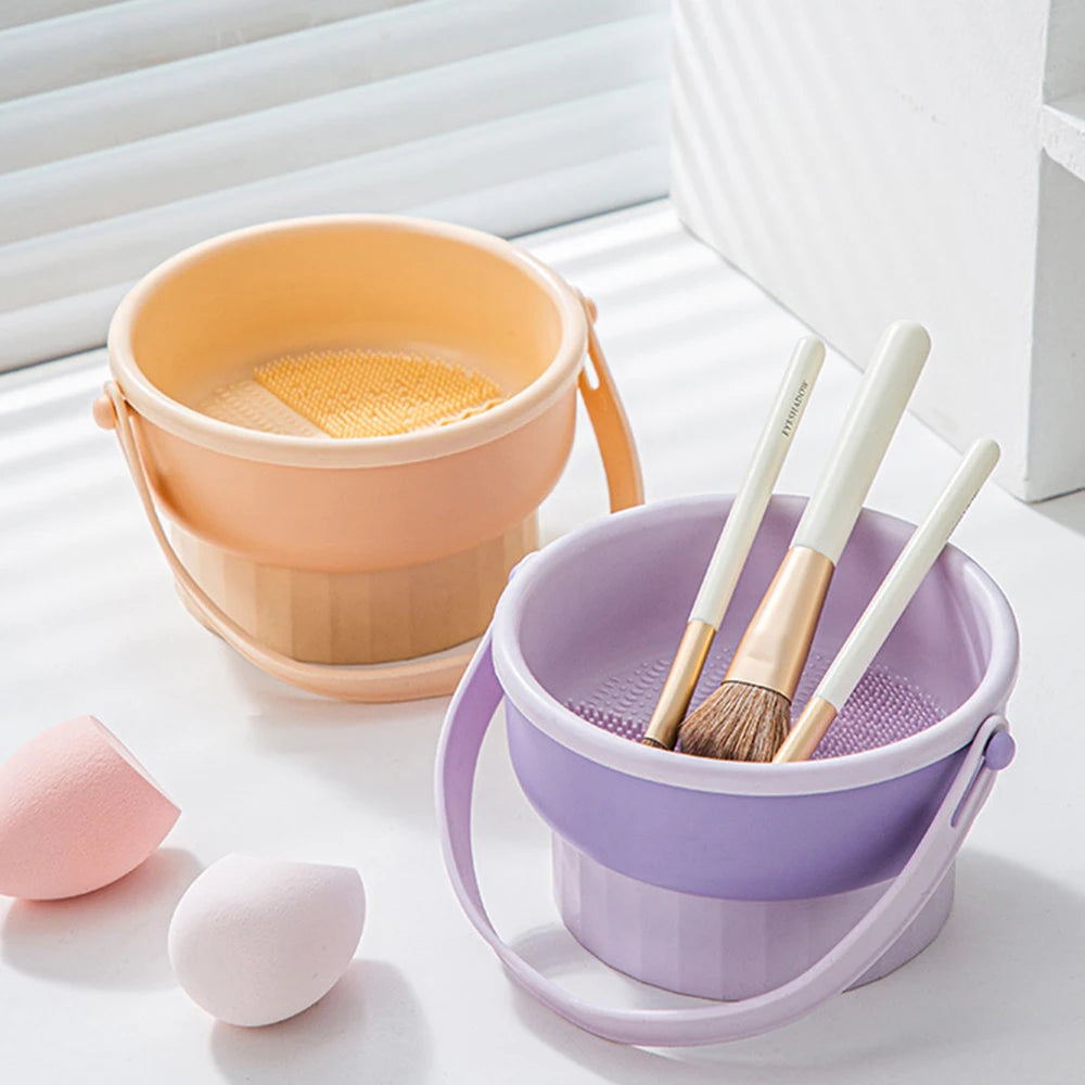 Makeup Brush Cleaning Bowl Set