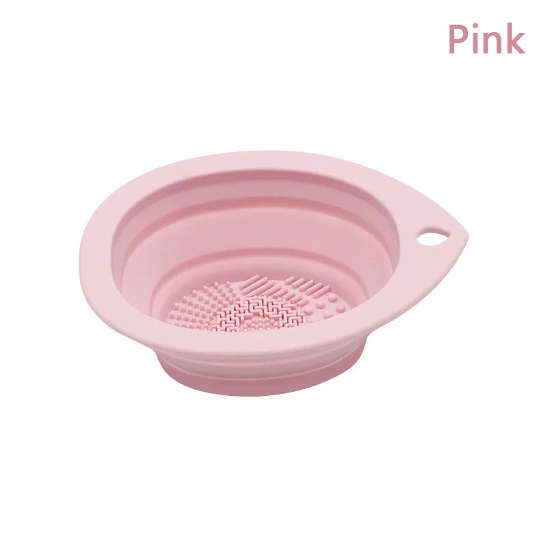Foldable Silicone Makeup Brush Cleaner Scrubber Pad