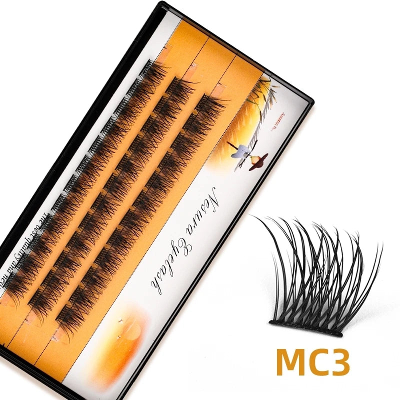DIY Cluster Lashes 36 Pcs Natural Eyelash extension Volume Segmented Individual Lashes Mixed Tray Faux Mink Lashes Cilias Makeup