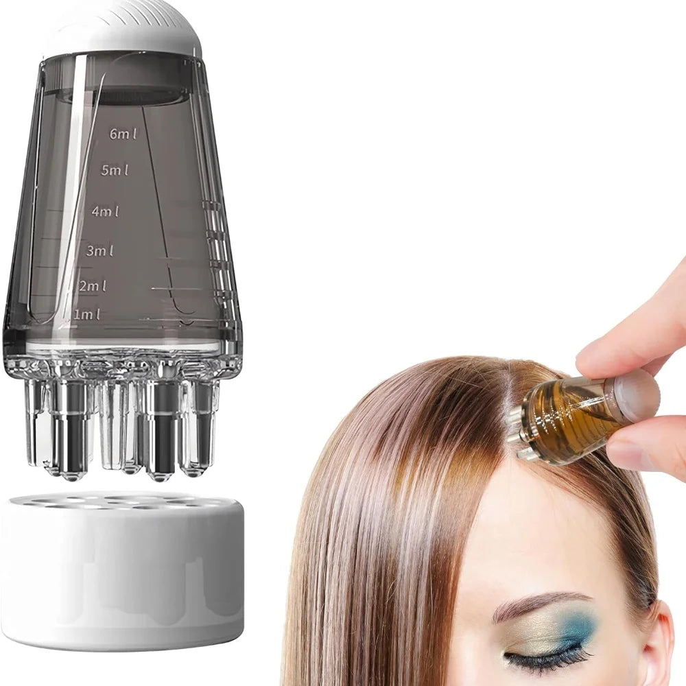 6ml Scalp Applicator Mini Head Massager Roller Comb