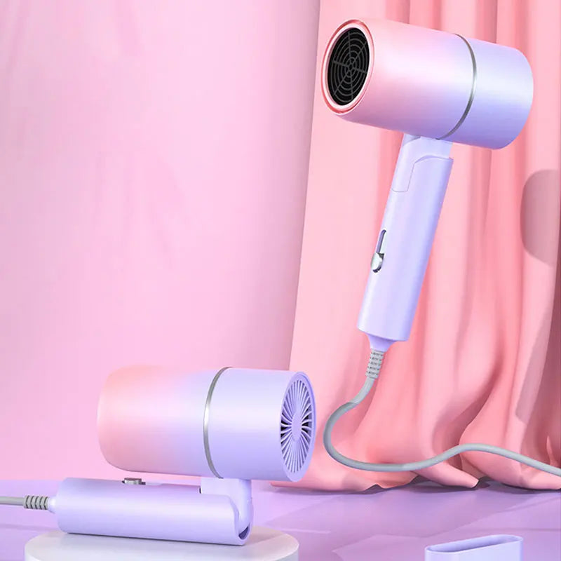 Mini Folding Hairdryer 750W with Carrying Bag
