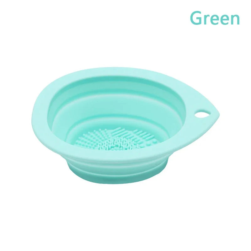 Foldable Silicone Makeup Brush Cleaner Scrubber Pad