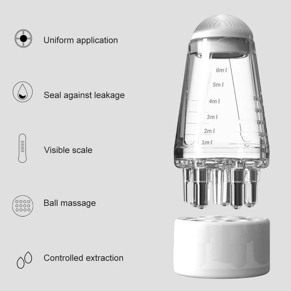 6ml Scalp Applicator Mini Head Massager Roller Comb