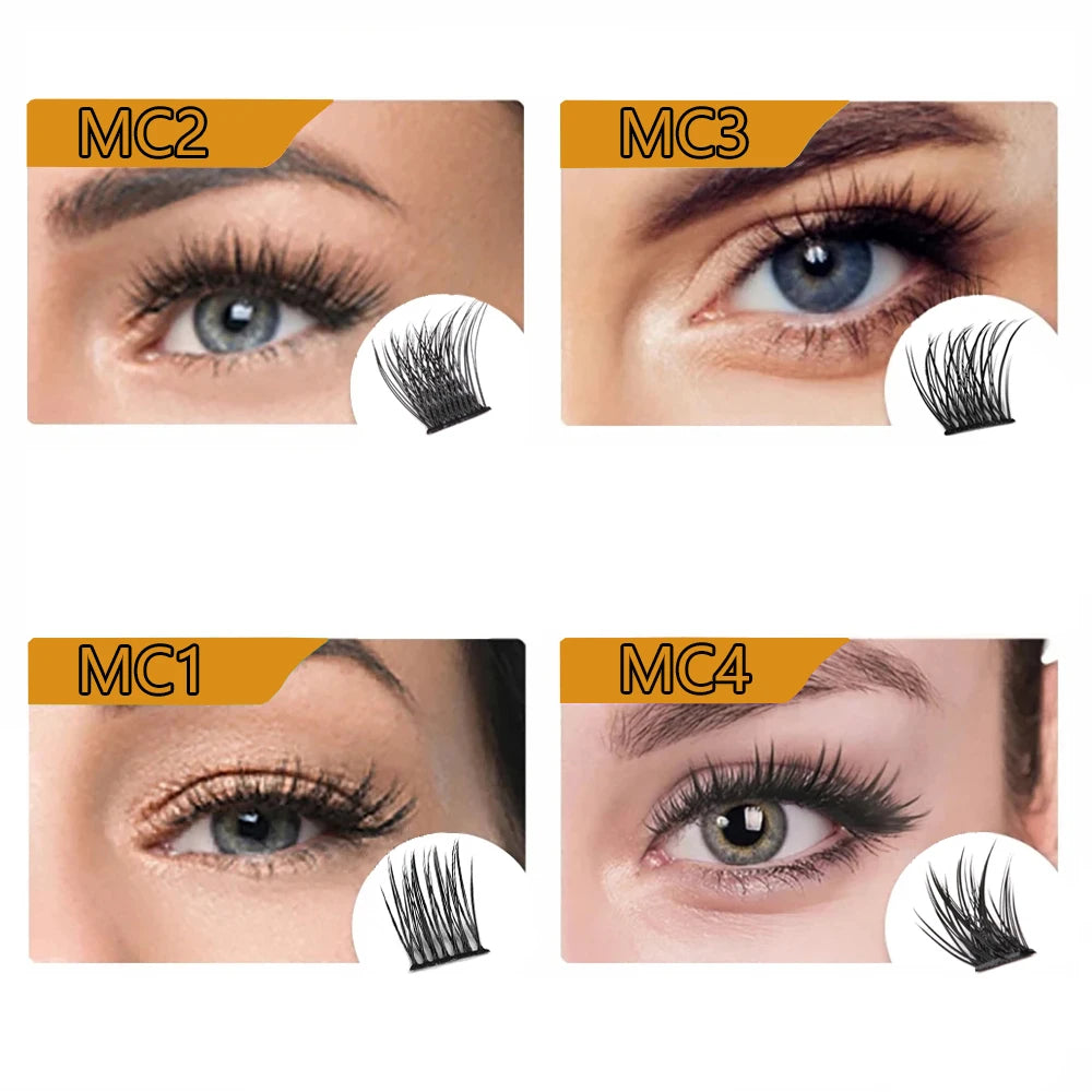 DIY Cluster Lashes 36 Pcs Natural Eyelash extension Volume Segmented Individual Lashes Mixed Tray Faux Mink Lashes Cilias Makeup