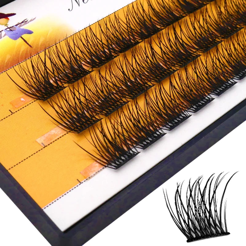 DIY Cluster Lashes 36 Pcs Natural Eyelash extension Volume Segmented Individual Lashes Mixed Tray Faux Mink Lashes Cilias Makeup