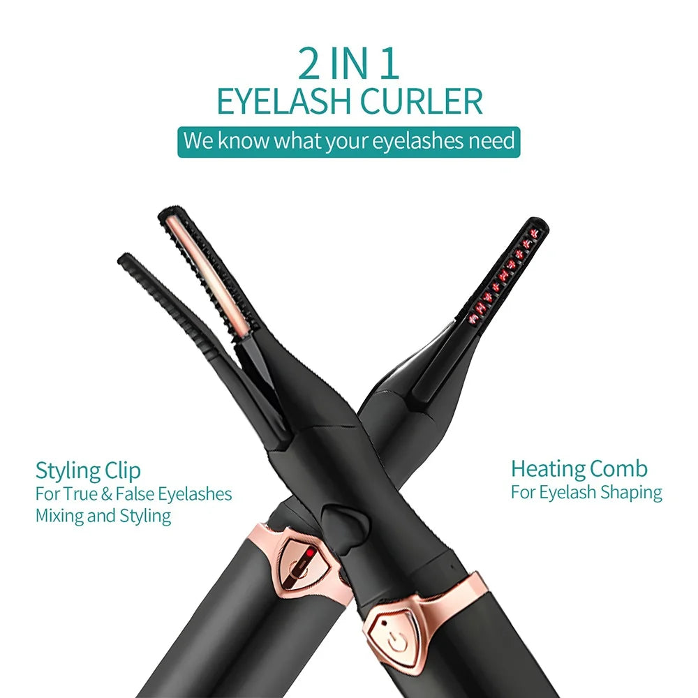 2-in-1 Heated Eyelash Curler