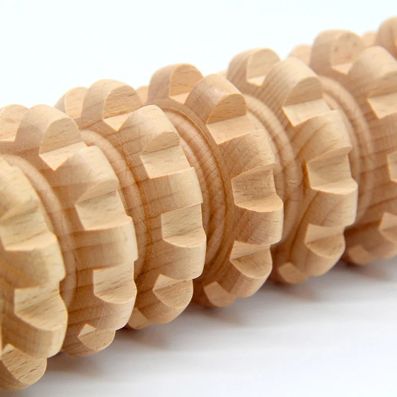 Wood Therapy Massage Roller Sculpt, tone, and relax with this handheld roller! Perfect for lymphatic drainage, cellulite reduction, and muscle tension release. A must-have tool for self-care and wellness enthusiasts!