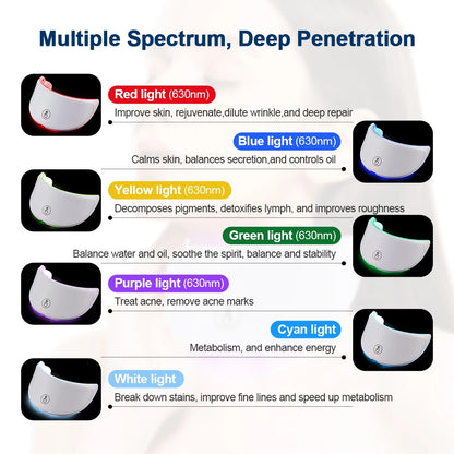 7-Color LED Facial Mask for Skin Care