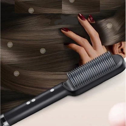 Fast Heating Ceramic Hair Straightener Brush