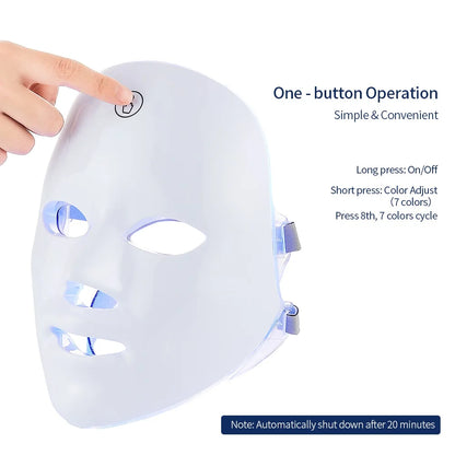 7-Color LED Facial Mask for Skin Care