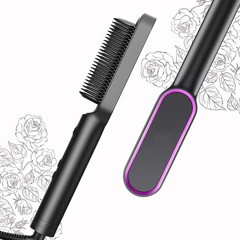 Fast Heating Ceramic Hair Straightener Brush